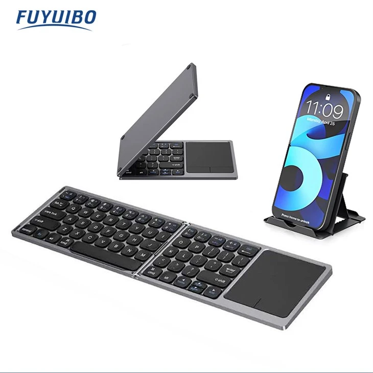 Bluetooth Foldable Keyboard With Touchpad